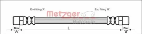 Шланг тормозной METZGER 4110594