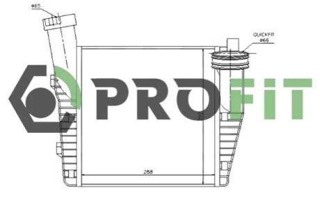 Радіатор наддуву PROFIT 1780-0002