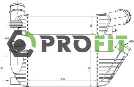 Радіатор наддуву PROFIT 1780-0161