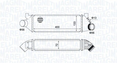 Радиатор наддува MAGNETI MARELLI MST495 (фото 1)