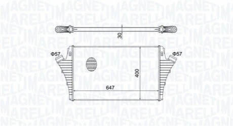 Радіатор наддуву MAGNETI MARELLI MST465