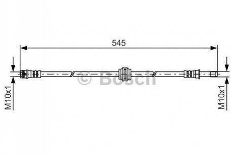 DB гальмівний шланг передній VITO 03- BOSCH 1 987 481 454 (фото 1)