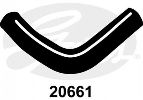 Шланг радіатора Gates 20661 (фото 1)