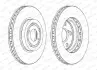 Тормозной диск FERODO DDF1064C (фото 1)