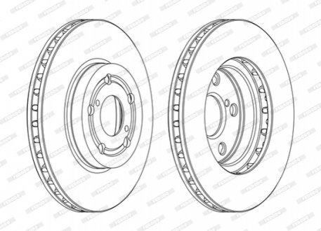 Гальмівний диск FERODO DDF1064C