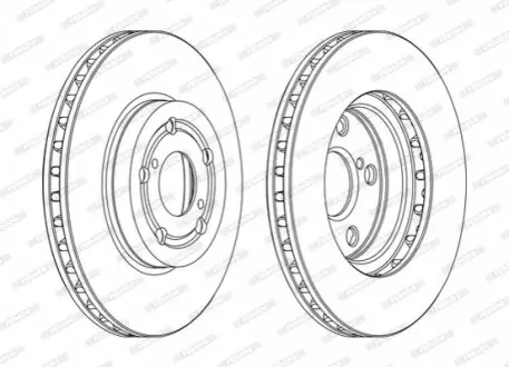 Тормозной диск FERODO DDF1064C