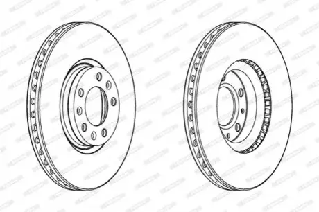 Диск тормозной FERODO DDF2156C