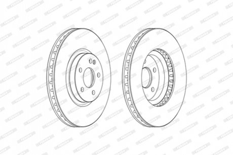 Диск гальмівний FERODO FCR379A