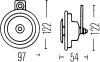 Звуковий сигнал HELLA 3AL 002 952-811 (фото 2)