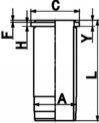 Гільза циліндра KOLBENSCHMIDT 89370110