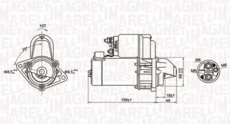 СТАРТЕР OPEL MAGNETI MARELLI MQS1257