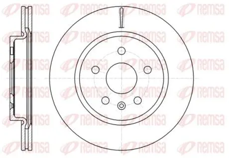 OPEL диск гальмівний задн. &quot;17-18&quot; Insignia 08- REMSA 61284.10