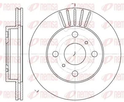 Диск гальмівний REMSA 6618.10