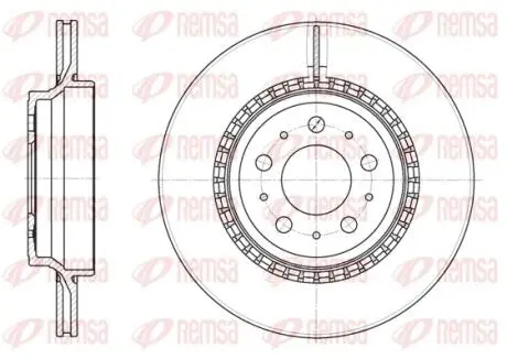 Диск гальмівний REMSA 6777.10