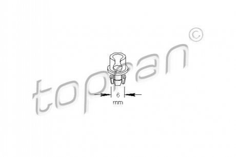 Фіксатор, кріплення молдинга TOPRAN / HANS PRIES 109 034 (фото 1)