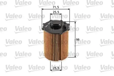 Фільтр масляний Fiat Scudo/Citroen Berlingo 1.6JTD/HDI 07-/Ford Focus/Mondeo 1.5/1.6TDCi 04- Valeo 586500