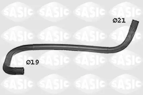 Патрубок радіатора Citroen Jumpy 1.9 Td 95-03/Fiat Scudo 1.9 TD 96-06/Peugeot Expert 1.9TD 96-00 SASIC SWH0352