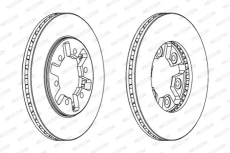 Диск гальмівний FERODO DDF626