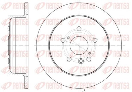 Диск гальмівний REMSA 61158.00
