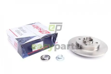 Диск гальмівний (задній) Citroen C4 II/Peugeot 308 08- (249х9) (+ABS) (з підшипником) Solgy 208026