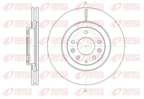 Диск гальмівний передній Mazda CX-7/9 REMSA 61638.10