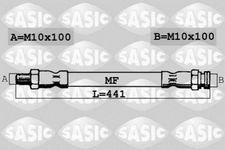 Гальмівний шланг SASIC 6600024 (фото 1)