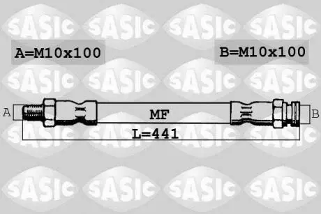 Тормозной шланг SASIC 6600024