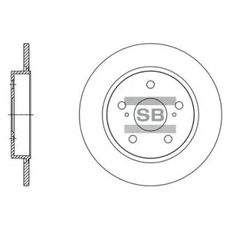 Диск тормозной Hi-Q (SANGSIN) SD4615