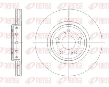 Диск гальмівний REMSA 61658.10
