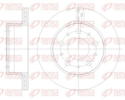 Диск гальмівний REMSA 62109.10