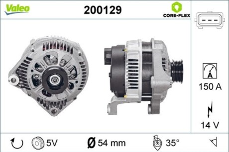 ГЕНЕРАТОР ПЕРЕМЕННОГО ТОКА BMW Valeo 200129