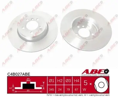 Тормозной диск ABE C4B027ABE