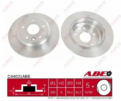 Гальмівний диск ABE C44031ABE