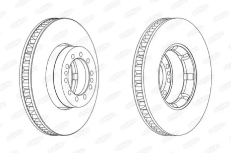 Фото гальмівний диск BERAL BCR242A Гальмівний диск BERAL BCR242A