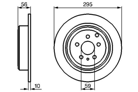 Тормозной диск BOSCH 0 986 478 435 (фото 1)