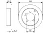 MITSUBISHI диск гальмівний Pajero Pinin 1,8-2,0GDI -07 BOSCH 0 986 479 512 (фото 1)