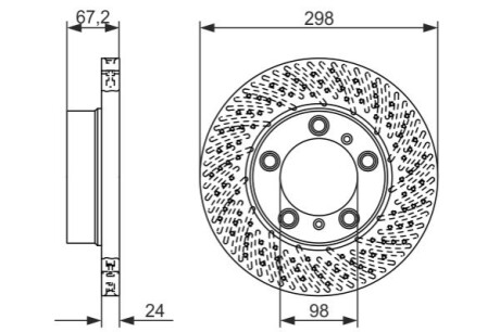 Тормозной диск BOSCH 0 986 479 675 (фото 1)