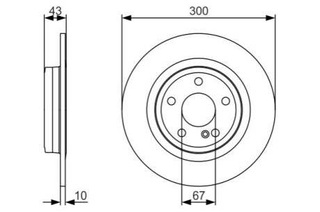 Тормозной диск BOSCH 0 986 479 A38 (фото 1)