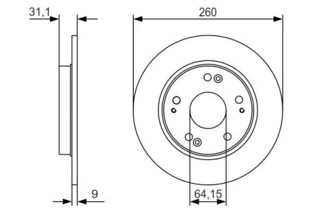 Гальмівний диск BOSCH 0 986 479 V21