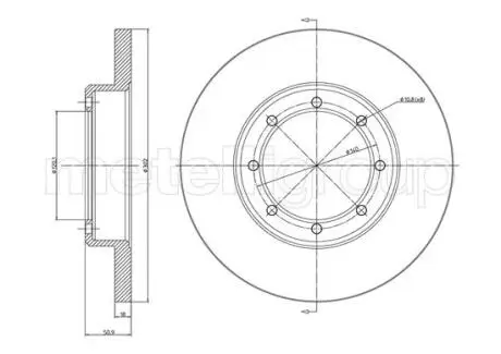 Гальмівний диск CIFAM 800-1385C