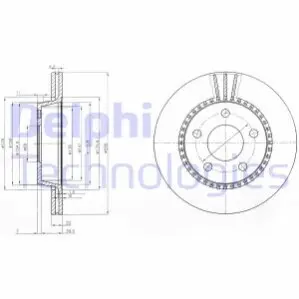 Тормозной диск Delphi BG2519