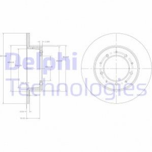 Гальмівний диск Delphi BG2799