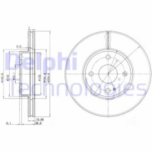 Гальмівний диск Delphi BG3393