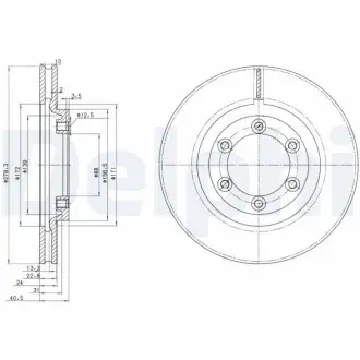 Тормозной диск Delphi BG3523