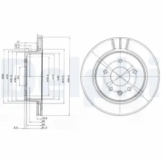 Тормозной диск Delphi BG3542