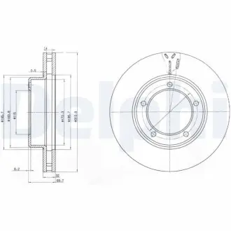 Тормозной диск Delphi BG3558