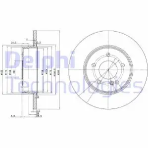 Гальмiвнi диски Delphi BG3602