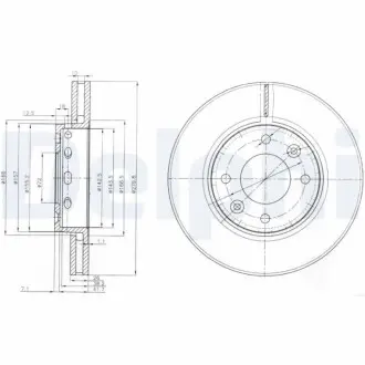 Гальмiвнi диски Delphi BG3800