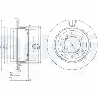 Гальмiвнi диски Delphi BG3813