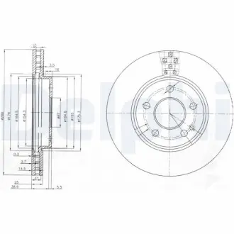 Гальмiвнi диски Delphi BG3909